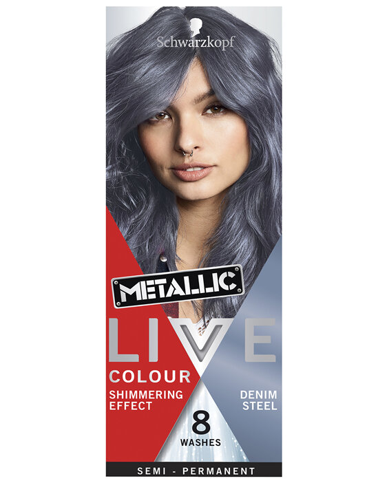 Schwarzkopf Live Colour Metallic Denim Steel