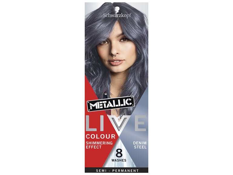 Schwarzkopf Live Colour Metallic Denim Steel