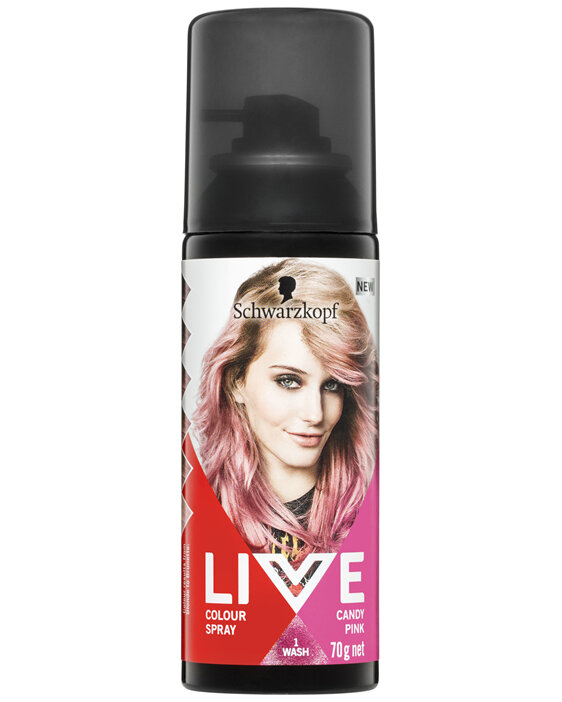 Schwarzkopf Live Colour Spray Candy Pink 70g