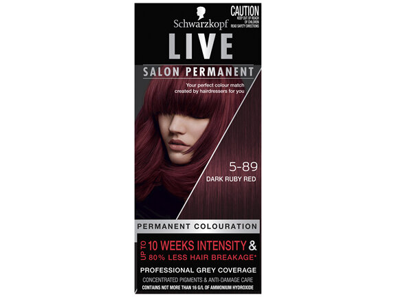 Schwarzkopf Live Salon Permanent 5-89 Dark Ruby Red