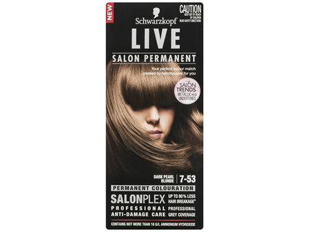 Schwarzkopf Live Salon Permanent 7-53 Dark Pearl Blonde