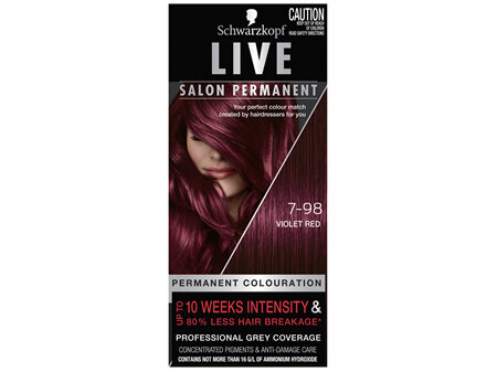 Schwarzkopf Live Salon Permanent 7-98 Violet Red