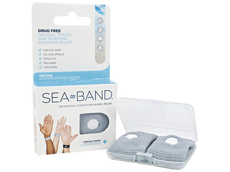 Sea-Band Adult Anti-Nausea Wrist Band Grey