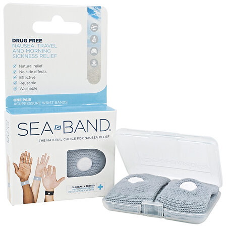 Sea-Band Adult Anti-Nausea Wrist Band Grey