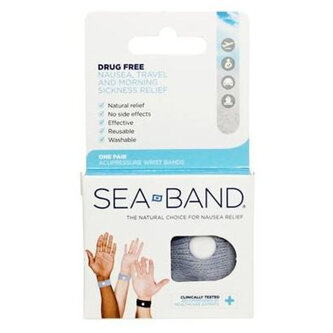 SEA BAND Grey Adult 1pair