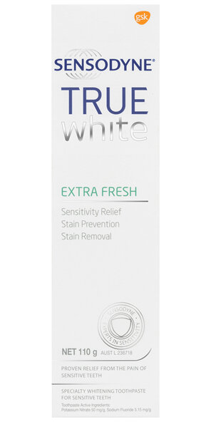 Sensodyne True White Extra Fresh, Sensitive Toothpaste, 110g
