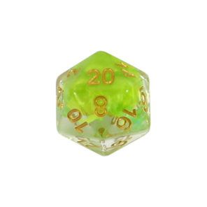 Set of 7 Green Jigsaw Confetti Polyhedral Dice Games and Hobbies NZ