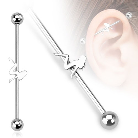 Sexy Girl Industrial Barbell
