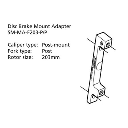 Shimano Disc Brake Adapter Post Mount 203mm
