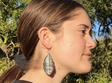 Silvereye earrings