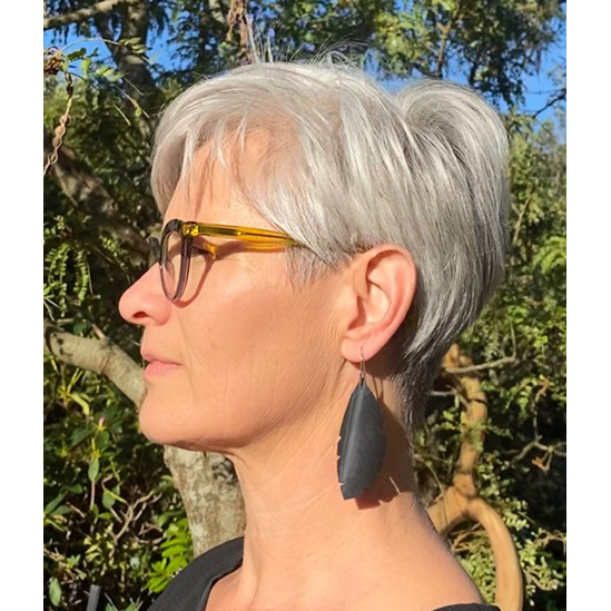 Silvereye earrings