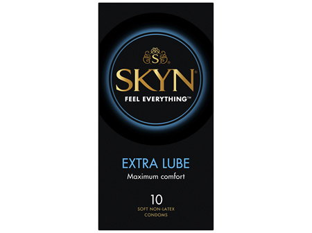 Skyn Extra Lube Soft Non-Latex Condoms 10 Pack
