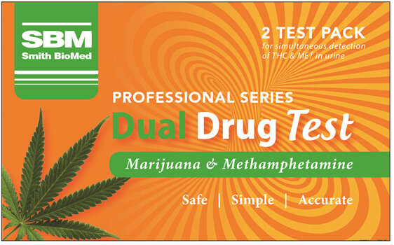 Smith Biomed Drug Test Dual (THC + Methamphetamine) 2 Tests