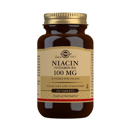SOLGAR Niacin Vitamin B-3 100mg 100s
