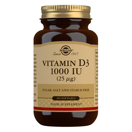 SOLGAR Vit D3 1000 IU 100s