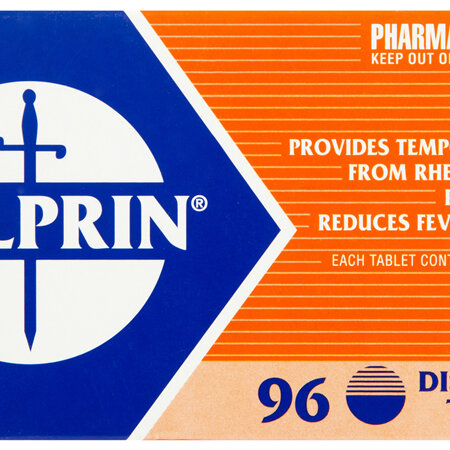 Solprin Pain and Fever Relief Dispersible Tablets 300mg Aspirin 96 pack