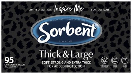 Sorbent Thick & Large Facial Tissues 95s