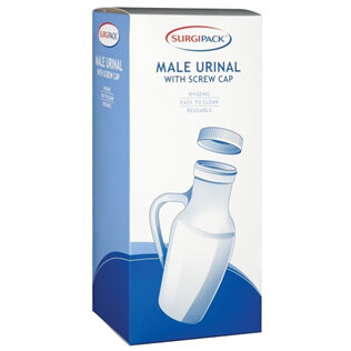 SP Male Urinal with Handle & Lid