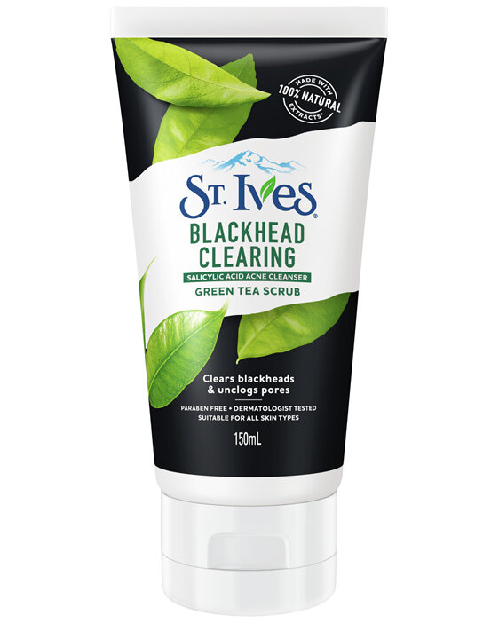 St Ives Facial Scrub Blackhead Clearing Green Tea with Salicylic Acid 150ml