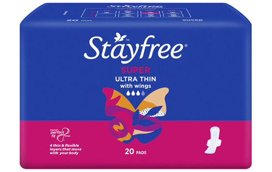 Stayfree Ultra Thin Super Pads With Wings 20 Pack