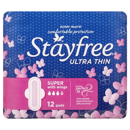 STAYFREE Ultra Thin Wings Super 12s