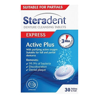 STERADENT Tabs Active 30s