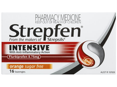 Strepfen Intensive Lozenges Orange 16 Pack