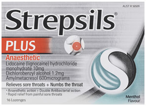 Strepsils Anaesthetic Lozenges Menthol 16 Pack