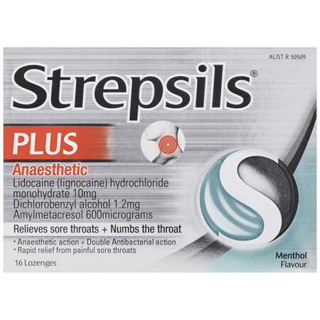 Strepsils Anaesthetic Lozenges Menthol 16 Pack