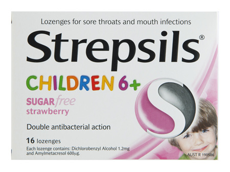 Strepsils Children 6+ Years Sore Throat Lozenges Pain Relief 16 Pack