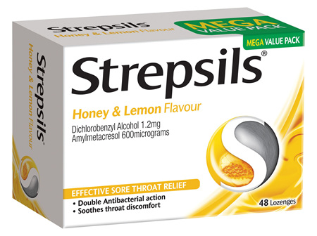Strepsils Honey & Lemon Lozenges 48s