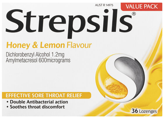 STREPSILS Lozenge Honey/Lemon 36s