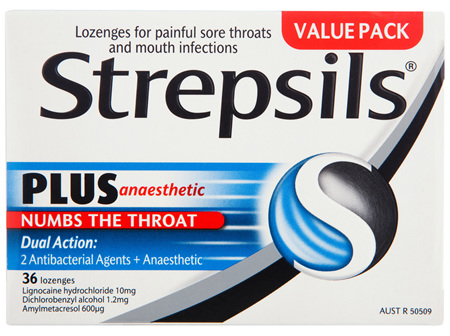 Strepsils Plus Anaesthetic 36 Lozenges