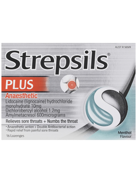 Strepsils Plus Anaesthetic Lozenges 16 Pack