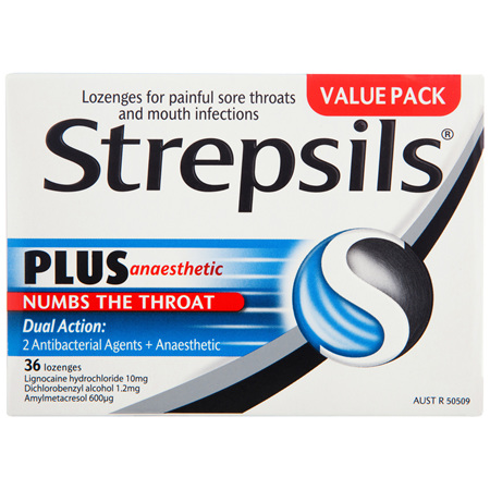 Strepsils Plus Anaesthetic Lozenges 36 Pack