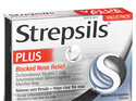 Strepsils Plus Blocked Nose Relief Menthol Eucalyptus Lozenges 36s
