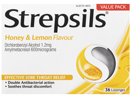 Strepsils Soothing Honey and Lemon 36 Lozenges