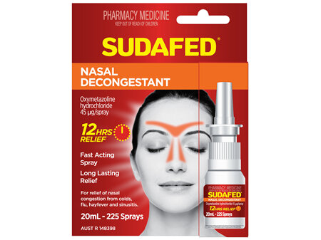 Sudafed Nasal Decongestant Spray 20mL