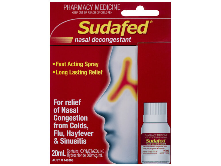 Sudafed Nasal Decongestant Spray Refill 20mL