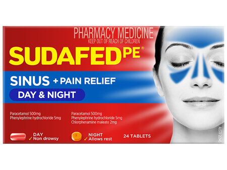 SUDAFED PE DAY & NIGHT 24 TAB