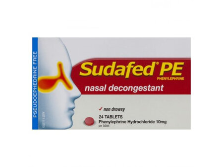 Sudafed PE Nasal Decongestant 24's