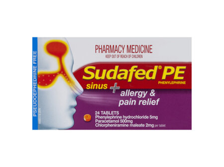 Sudafed PE Sinus + Allergy & Pain Relief