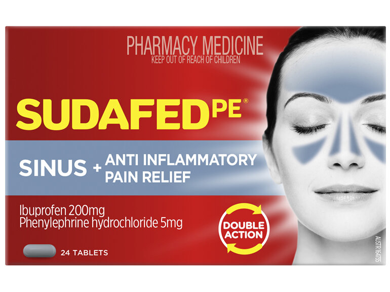 Sudafed PE Sinus + Anti Inflam Pain 24 Tablets