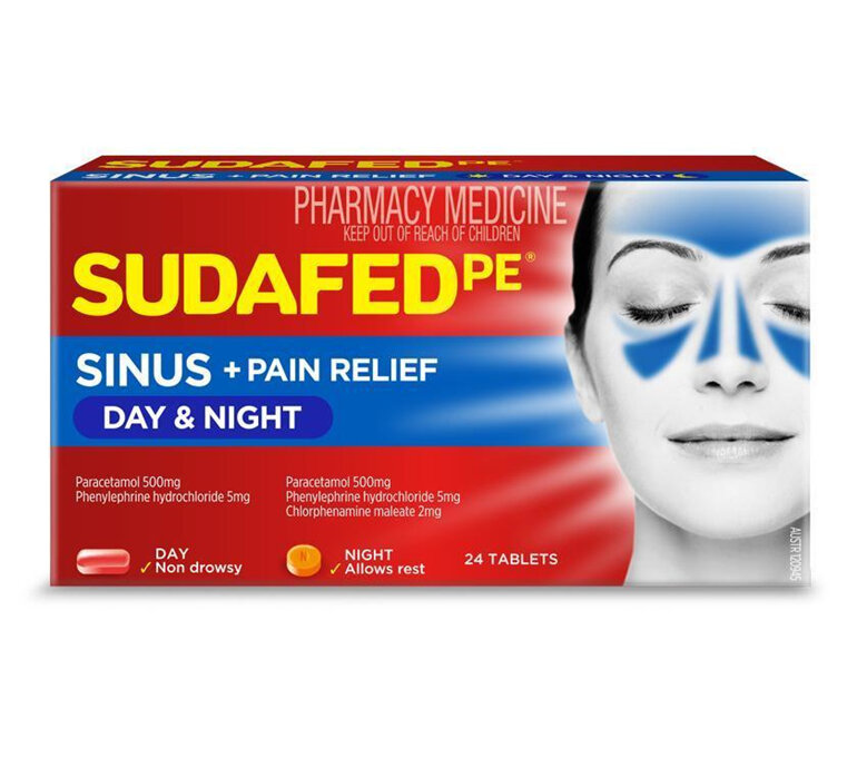 Sudafed PE Sinus Day/Night 24 Tablets