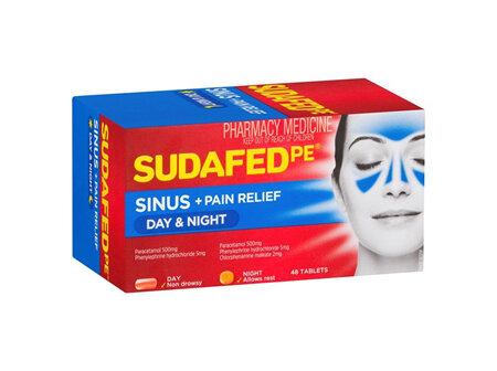 Sudafed PE Sinus Day/Night 48 Tablets