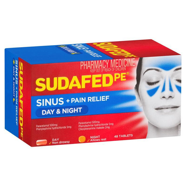 Sudafed PE Sinus Day/Night 48 Tablets