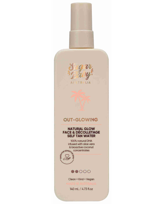 SugarBaby OUT-GLOWING Natural Glow Face & Décolletage Self Tan Water 