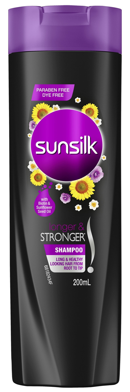 SUNSILK Biotin Shampoo Longer & Stronger** 200ml