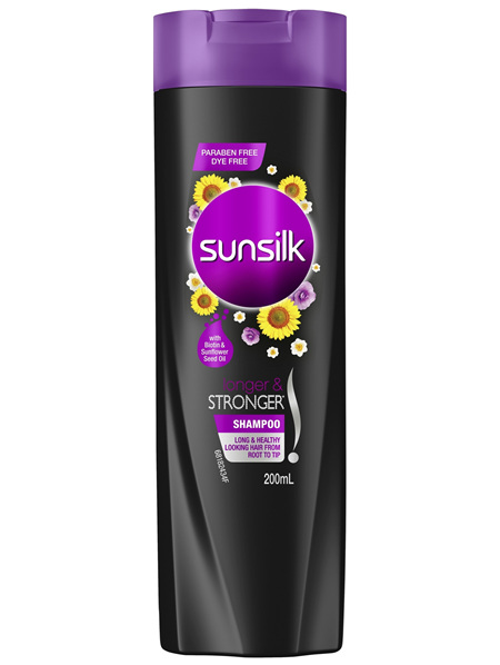 SUNSILK Biotin Shampoo Longer & Stronger** 200ml