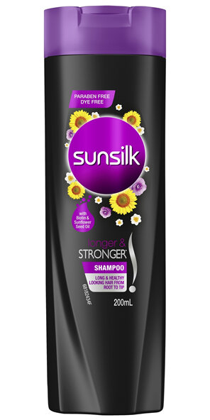 SUNSILK Shampoo Longer & Stronger 200ml